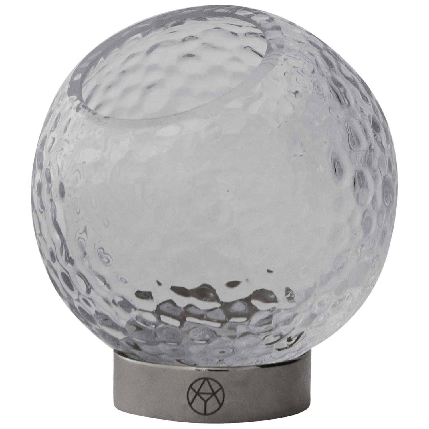 Aytm Globe Bubbles Vas &Oslash;21 Cm Klar / Silver - Vaser Glas Klar - 510750000012