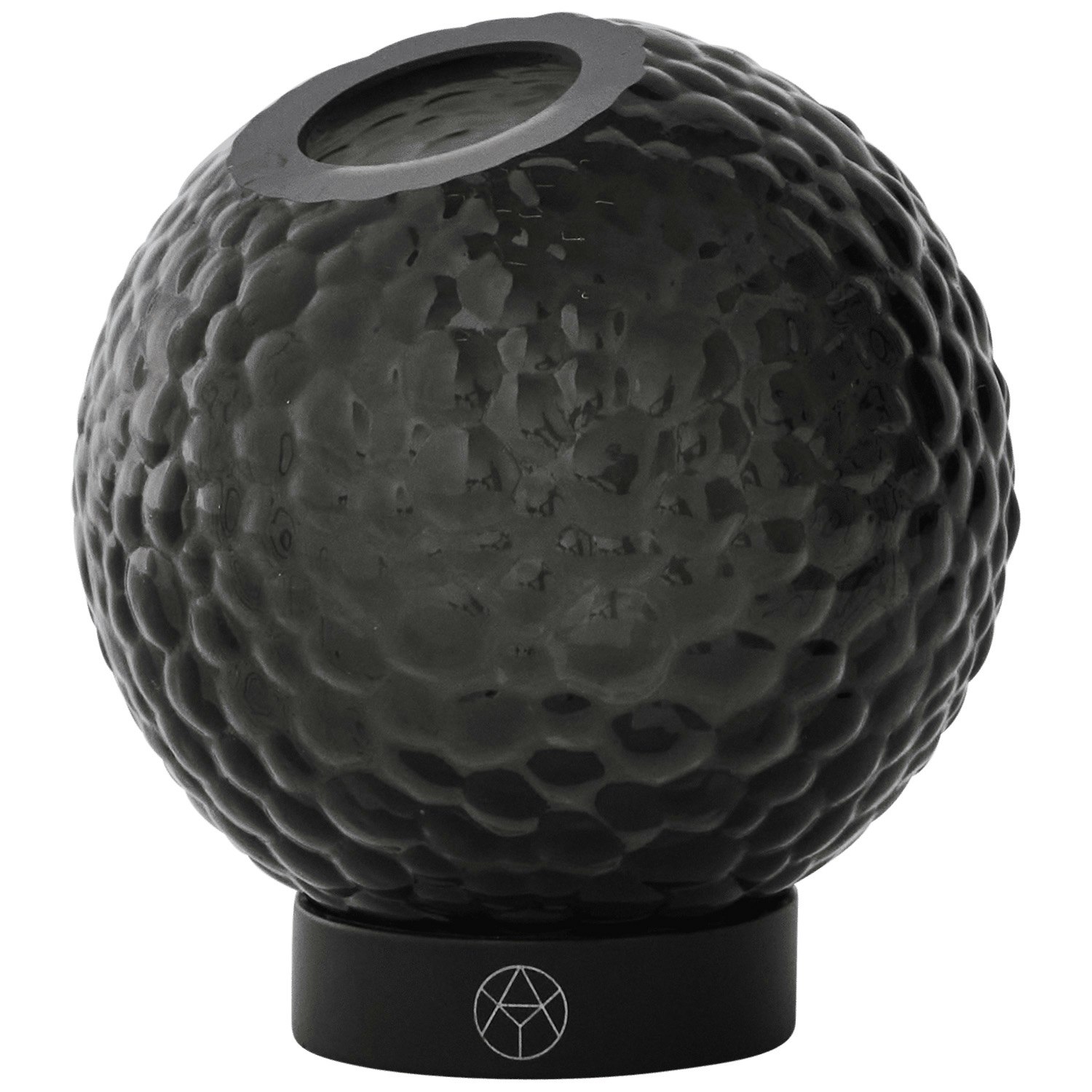 Aytm Globe Bubbles Vas &Oslash;10 Cm Svart - Vaser Glas Svart - 510750002010