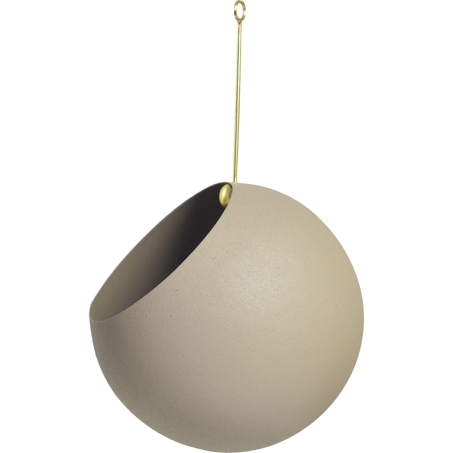 Aytm Globe H&auml;ngande Kruka &Oslash;21x32 Cm Taupe - Krukor Aluminium Guld - 509510044012