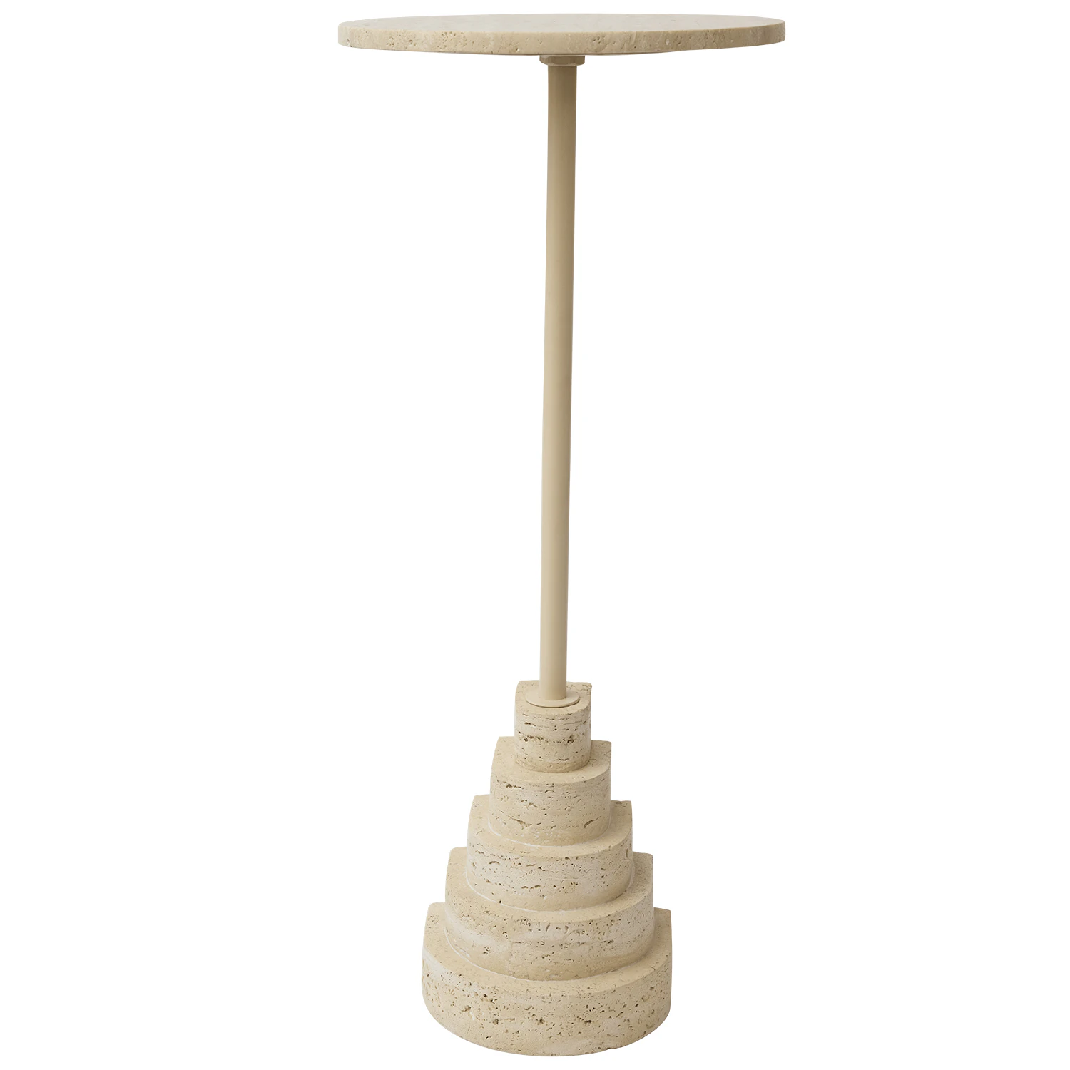 Aytm Solum Sidobord Sand/ 78 Cm - Sidobord & Avlastningsbord Travertin Light Sand - 510829001012