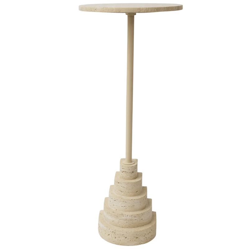 Solum Sidobord Sand/Travertin, 78 cm