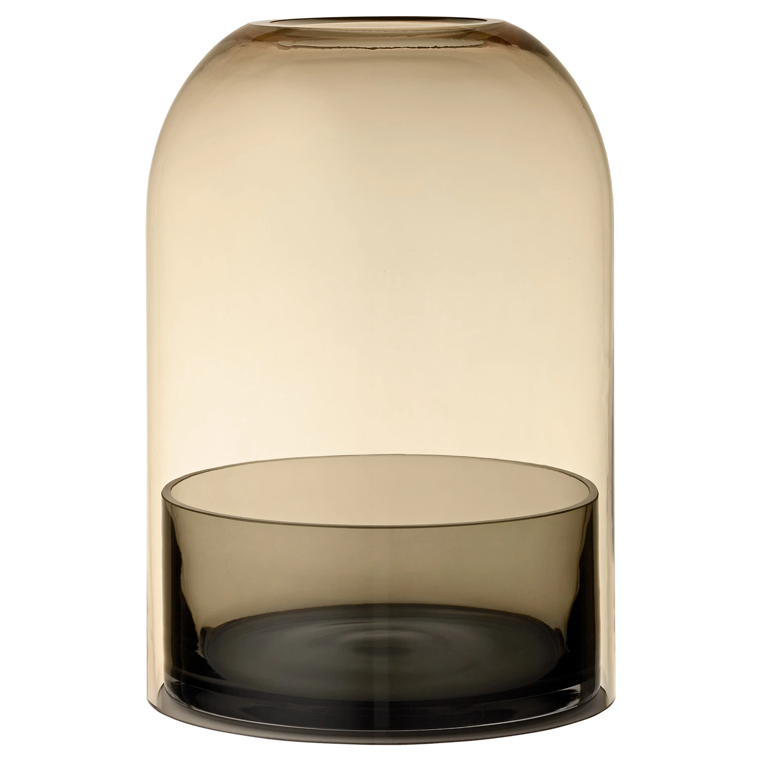 Aytm Tota Ljuslykta Large Svart/amber - Ljuslyktor Glas Svart - 500879015010