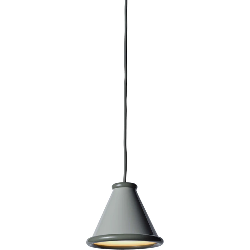 Belle Pendel Ø15, Pepple Grey / Moss Grey