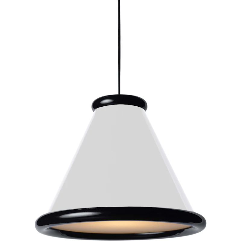Belle Pendel Ø36, Glossy White / Glossy Black