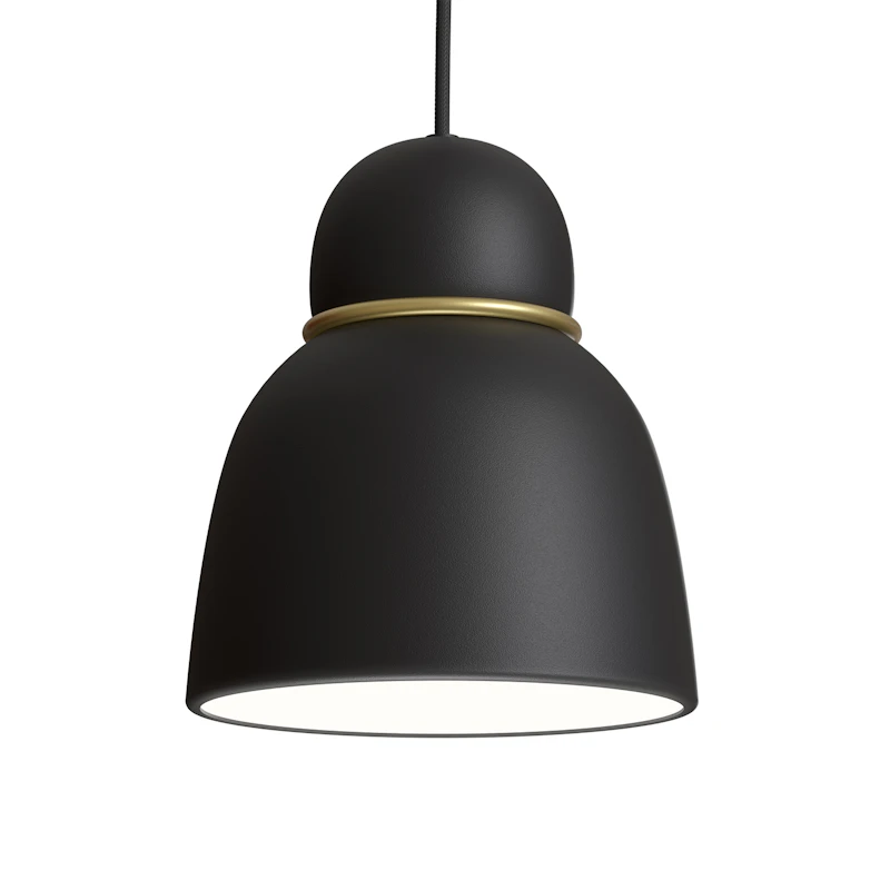 Bird Pendel Ø17 cm, Svart / Mässing