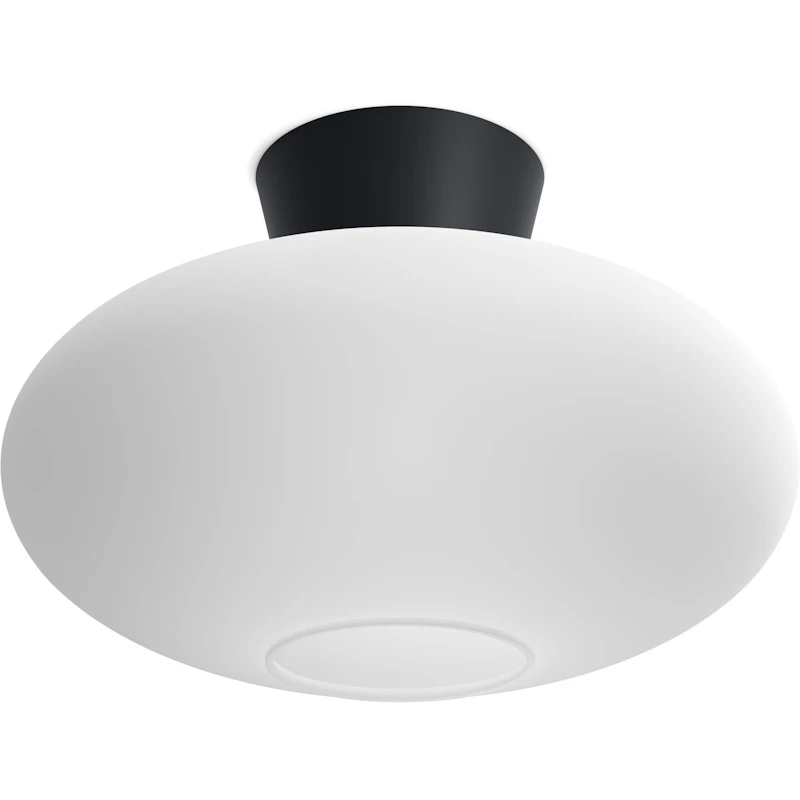 Bullo XL Plafond, Mattsvart / Opal