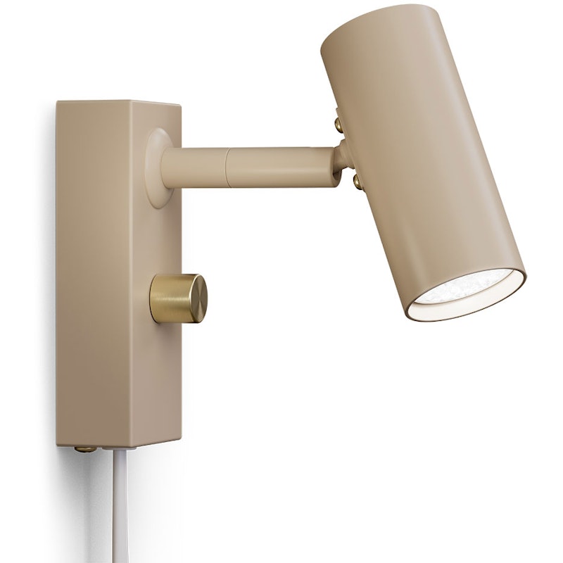 Cato Vägglampa, Nougat / Mässing
