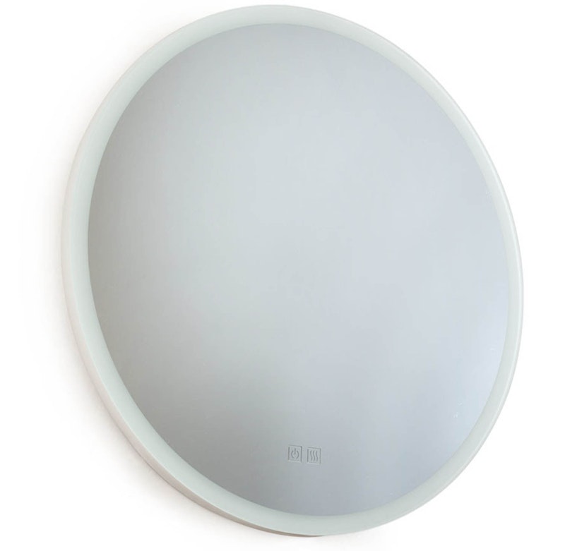 IO Väggspegel Med LED-belysning Ø60 cm