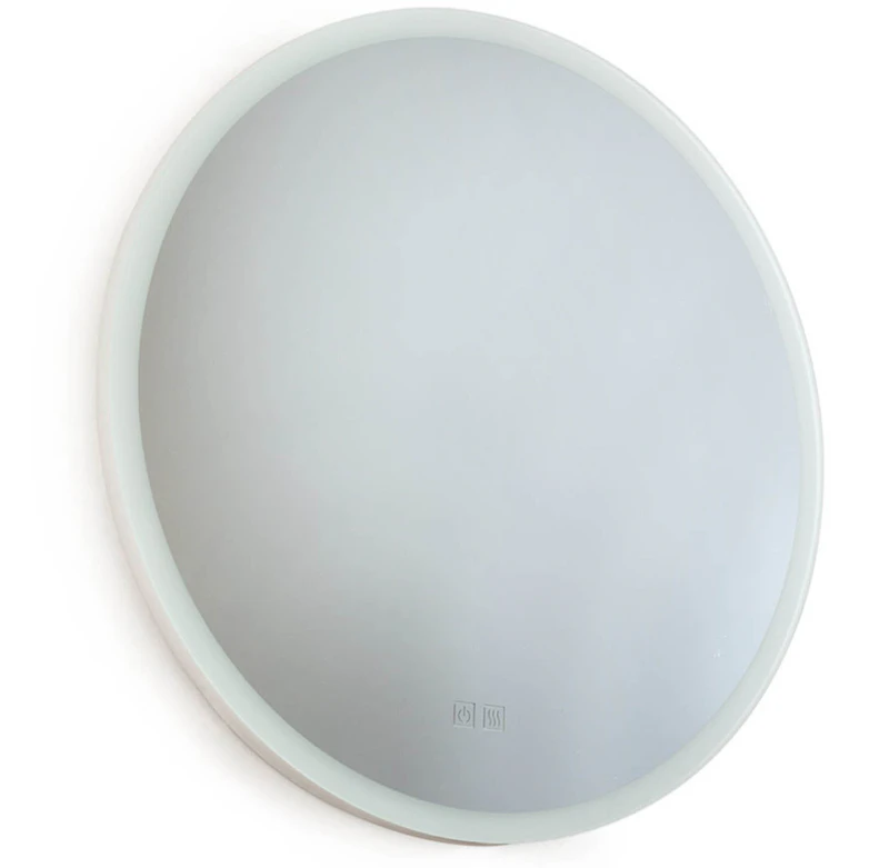 IO Väggspegel Med LED-belysning Ø60 cm