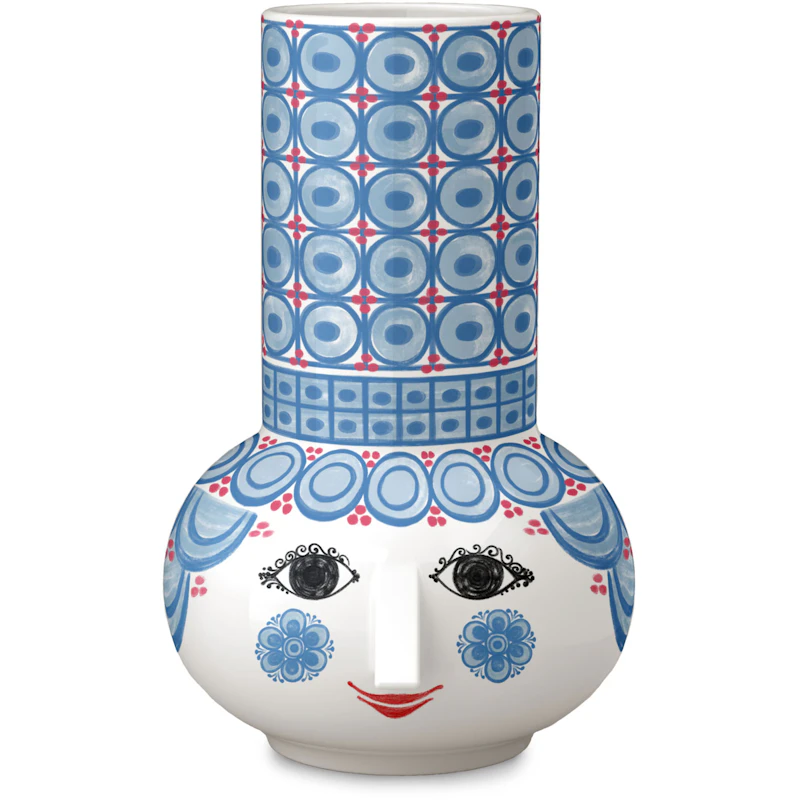 Ljusstake H14 cm, Ljusblå