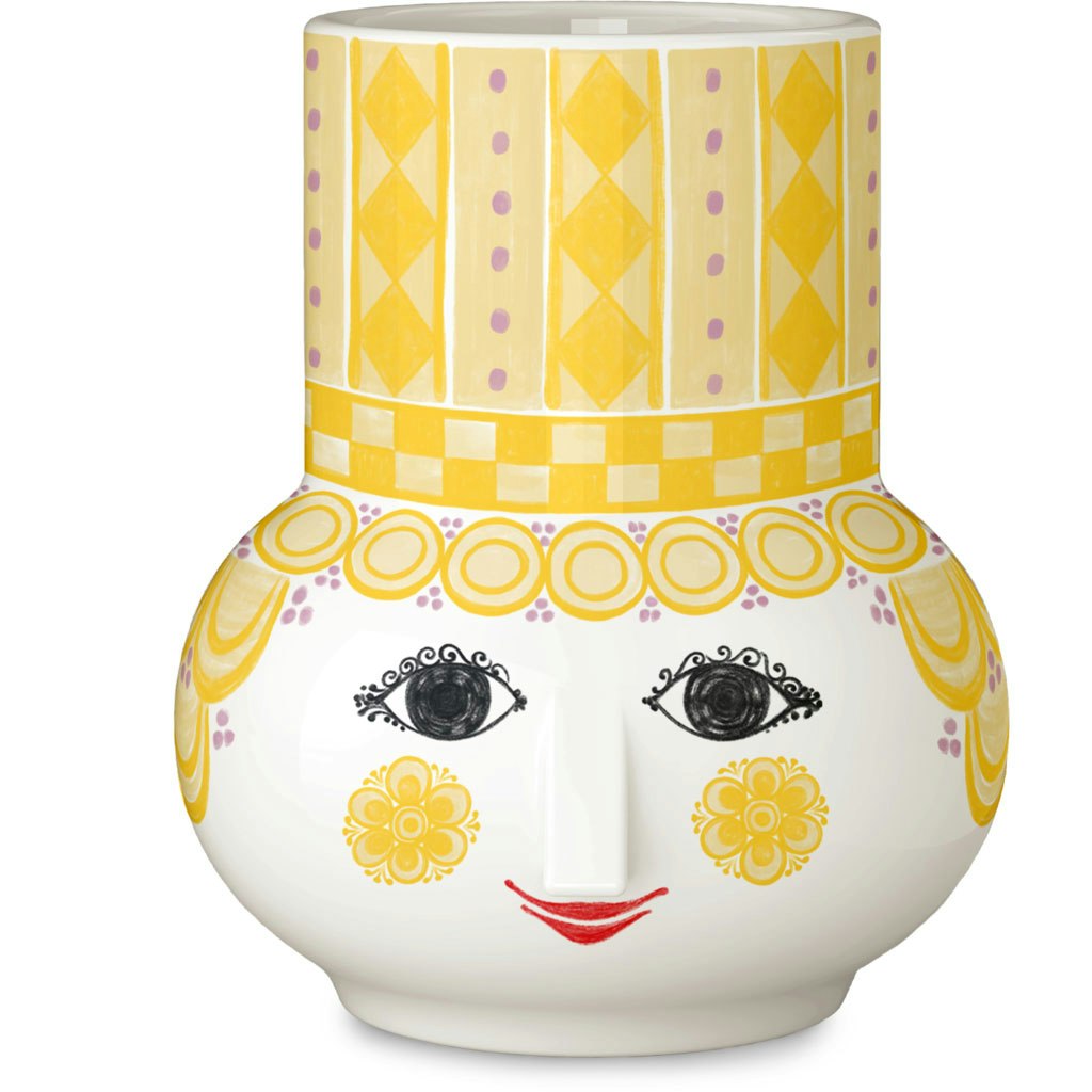 Bj&oslash;rn Wiinblad Olga Ljusstake H9 Cm Gul - Ljusstakar Keramik Gul - 53114