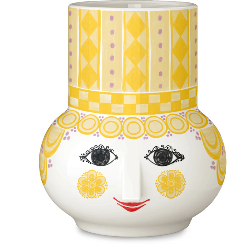 Olga Ljusstake H9 cm, Gul