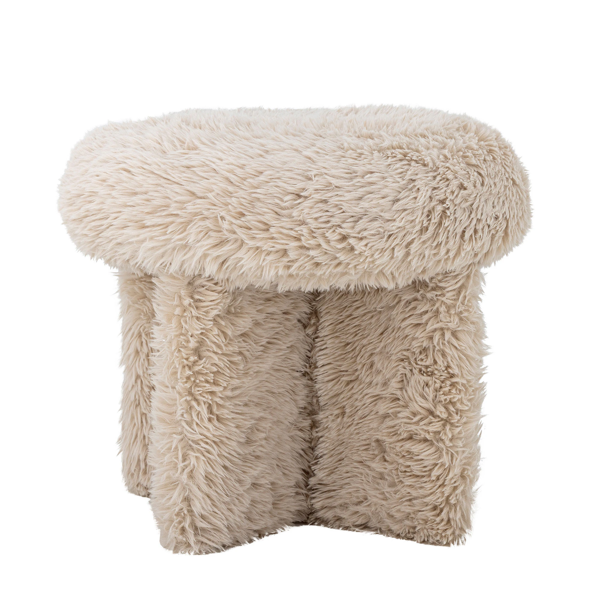 Bloomingville Frikka Sittpuff &Oslash;43 Cm - Fotpallar Mdf Natur - 82065387