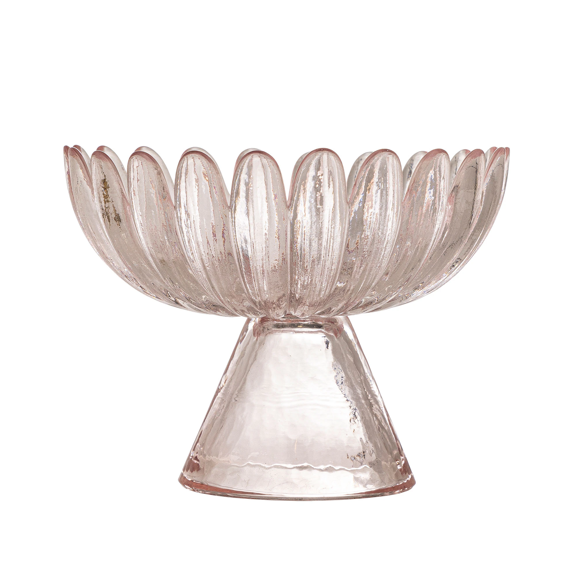 Bloomingville Nalu Piedestalsk&aring;l &Oslash;13 Cm - Serveringssk&aring;lar Glas Rose - 82068719