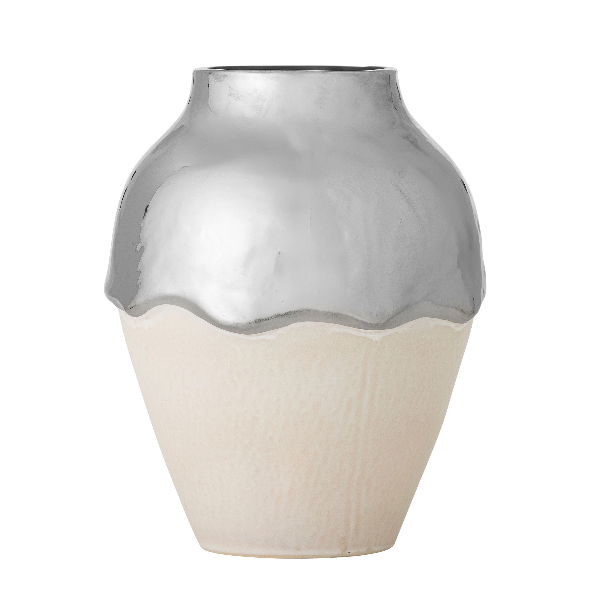 Bloomingville Silvio Vas - Vaser Stengods Silver - 82063194