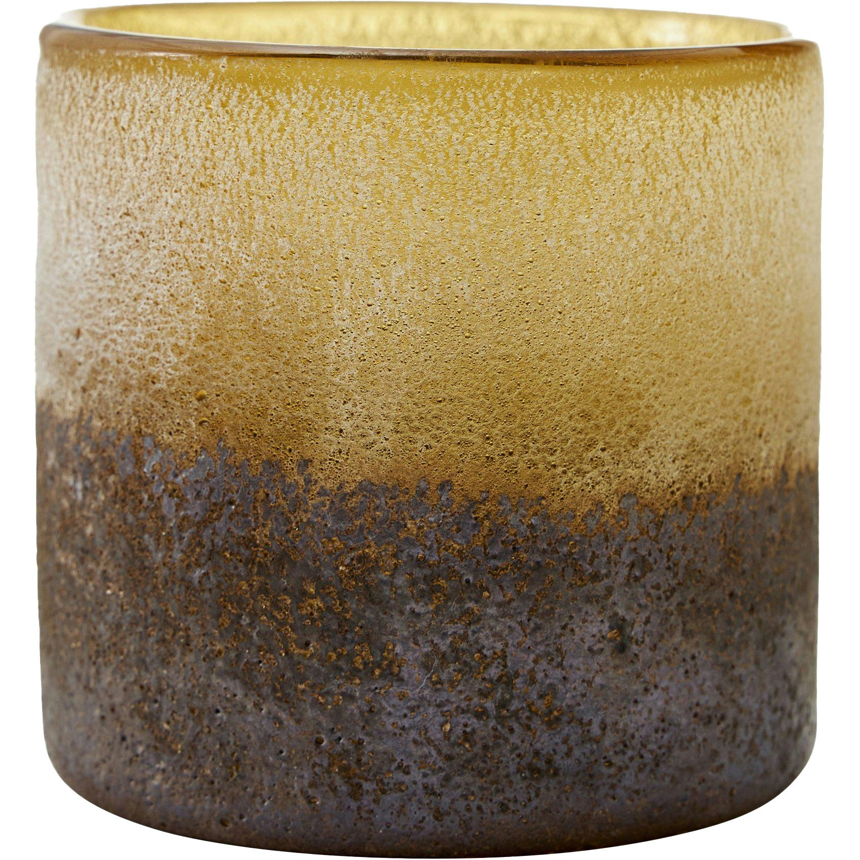 Boel&Jan Aria Ljuslykta Brun / Gr&aring; 15 Cm - Ljuslyktor Glas Brun - 8090186