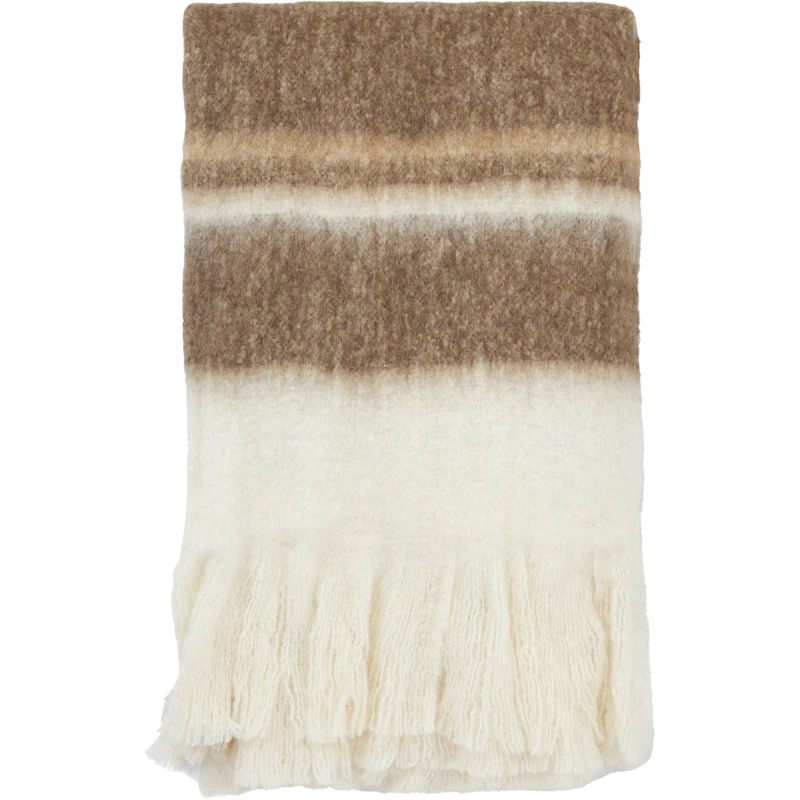 Minou Pläd 130x170 cm, Brun / Beige