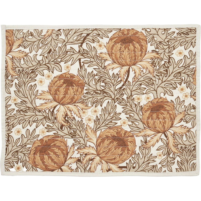 Naima Bordstablett 35x45 cm, Brun / Vit / Beige