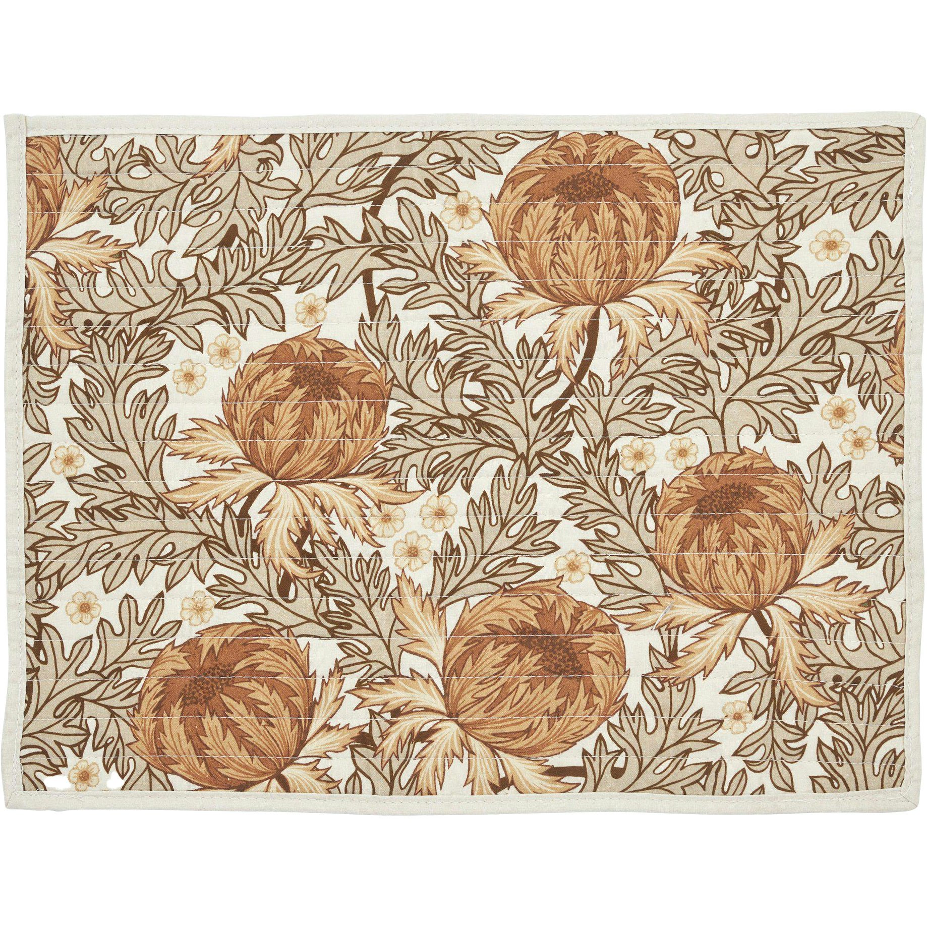 Boel&Jan Naima Bordstablett 35x45 Cm Brun / Vit / Beige - Bordstabletter & Glasunderl&auml;gg Bomull Brun - 2355887