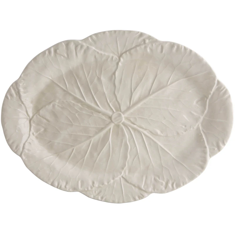 Cabbage Serveringsfat 43 cm, Branco