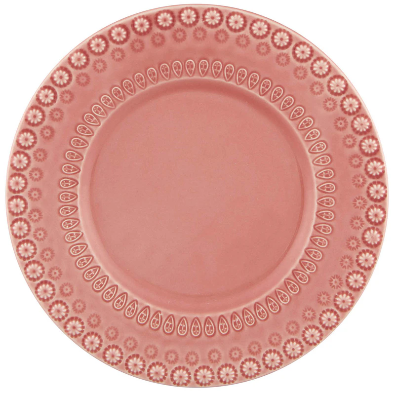 Fantasy Desserttallrik Ø22 cm, Rosa