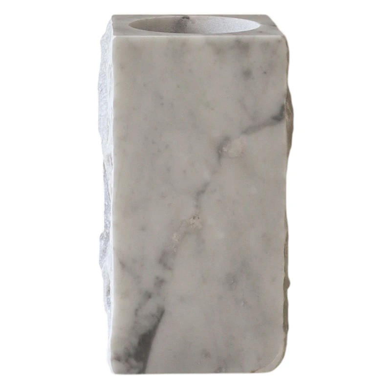 Edge Vas Large, White Carrara