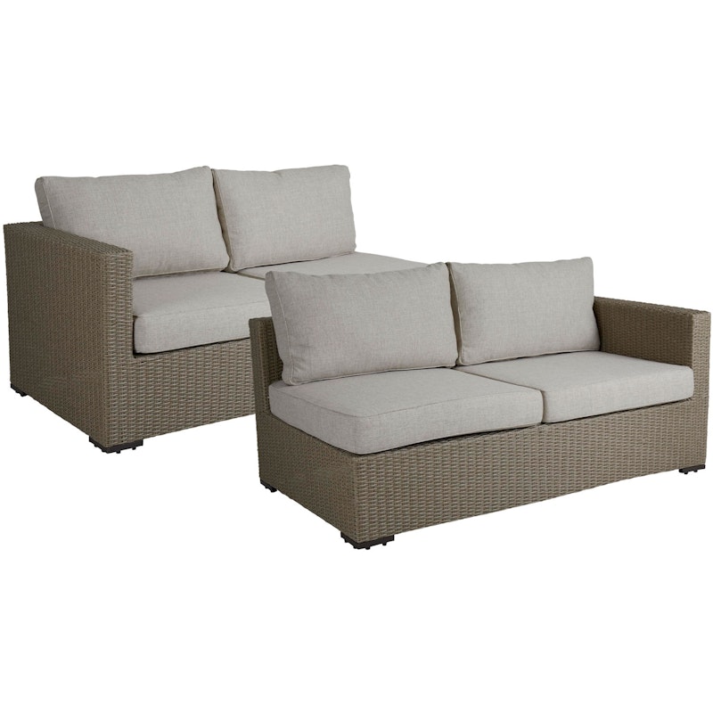 Funkia Modulsoffa Avslut 2-pack, Beige/Sand