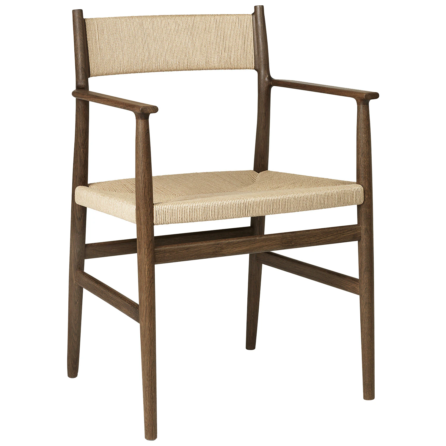 Brdr. Kr&uuml;ger Arv Karmstol Med V&auml;vd Sits / Rygg R&ouml;kt - Stolar Ek R&ouml;kt Ek - AVCA-OFU-XX-02