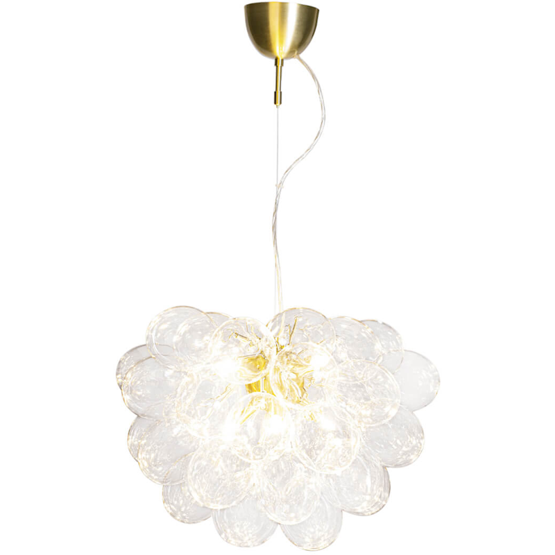 Gross Pendel 50 cm, Klar / Mässing