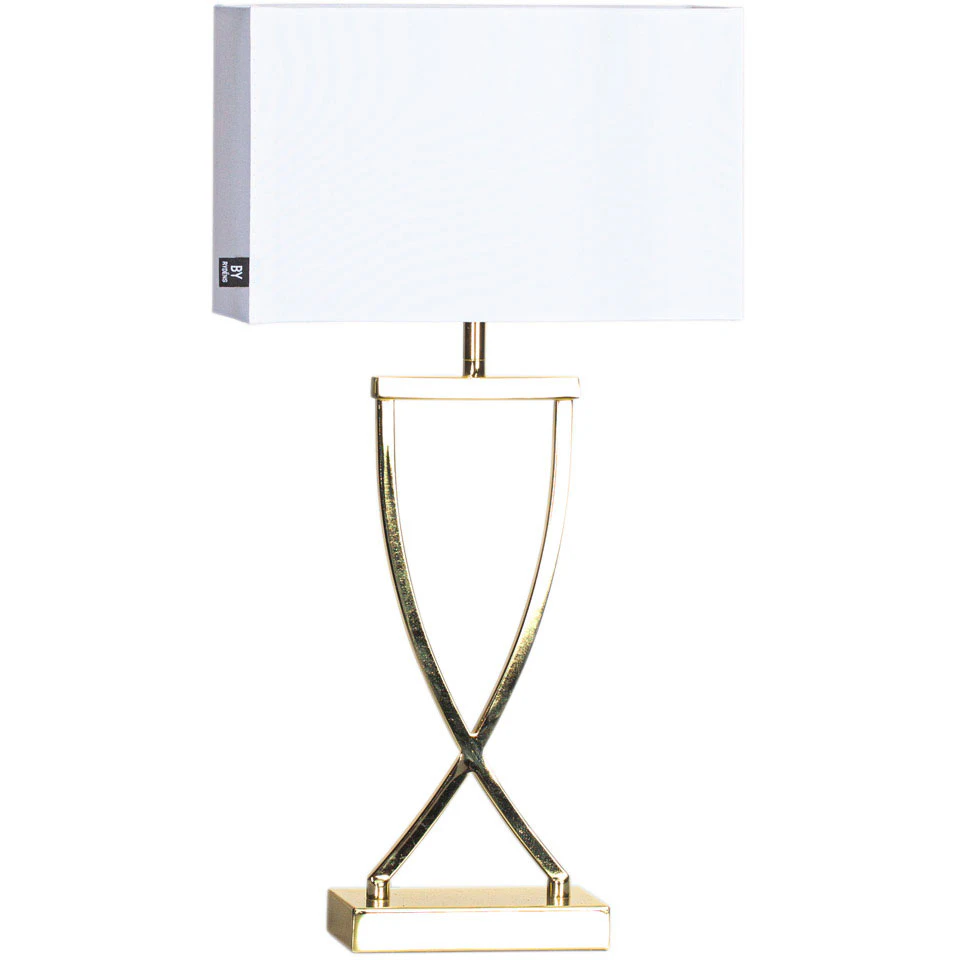 By Ryd&eacute;ns Omega Bordslampa 52 Cm M&auml;ssing / Vit - Bordslampor Metall Vit - 2829610-5000