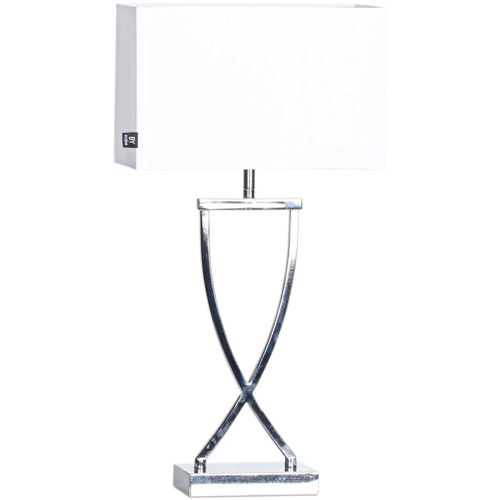 By Ryd&eacute;ns Omega Bordslampa 52 Cm Krom / Vit - Bordslampor Metall Vit - 2820430-5000