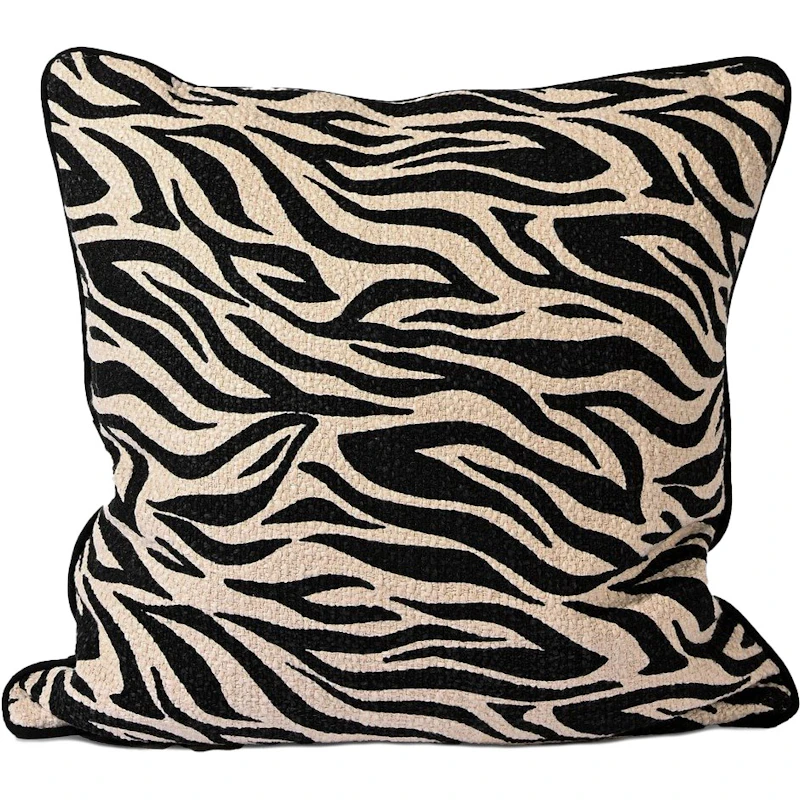 Anima Zebra Kudde 50x50 cm, Svart