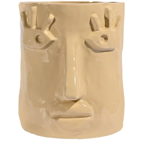 Byon Facy Kruka 19 Cm - Krukor Stengods Beige - 5295303613