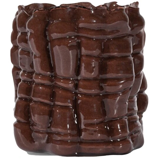 Byon Laranne Ljuslykta 10 Cm Brun - Ljusstakar Munbl&aring;st Glas Brun - 5280607704