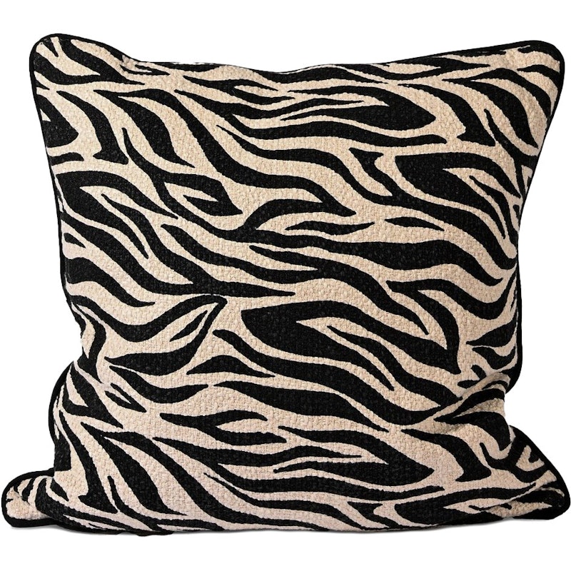 Anima Zebra Kudde 50x50 cm, Svart