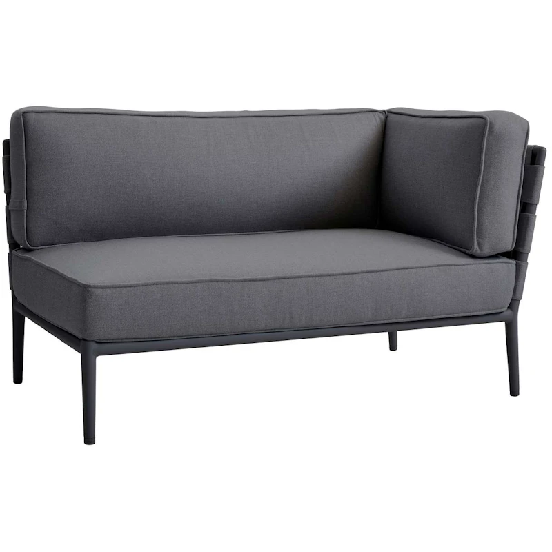 Conic 2-pers. Soffa Höger Modul Grey, AirTouch