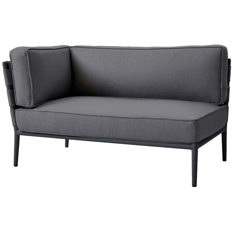 Conic 2-pers. Soffa Vänster Modul Grey AirTouch