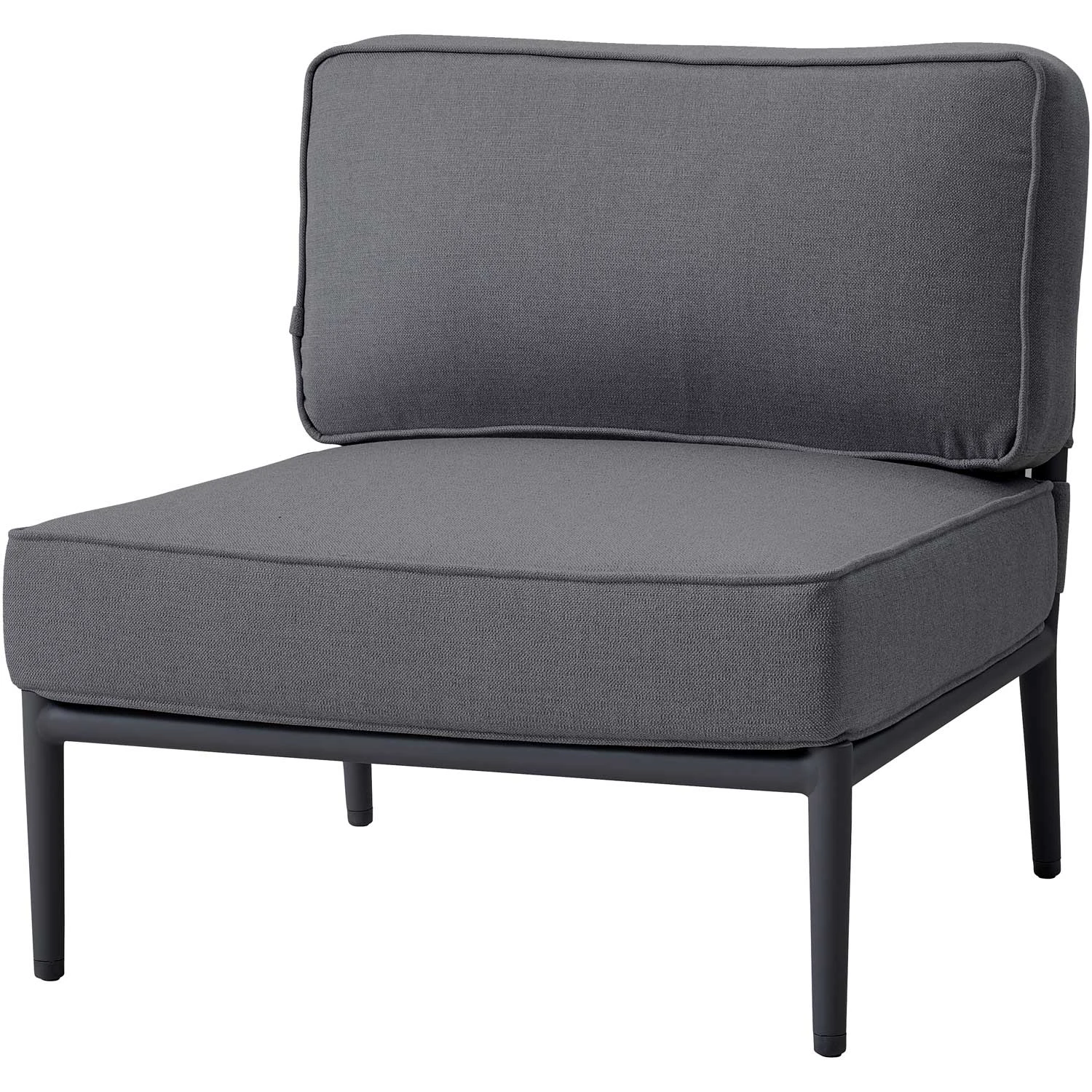 Cane-line Conic Enkel Modul Grey Airtouch - B&auml;nkar Akryl Gr&aring; - 8438AITG