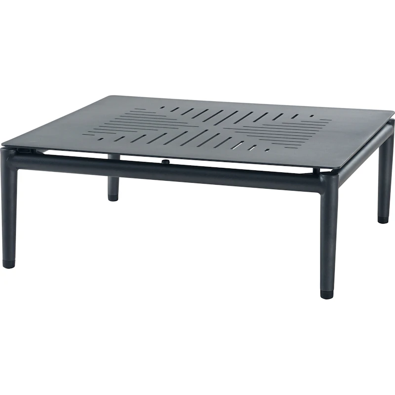 Conic Soffbord 75x75 cm Lava Grey, Aluminium