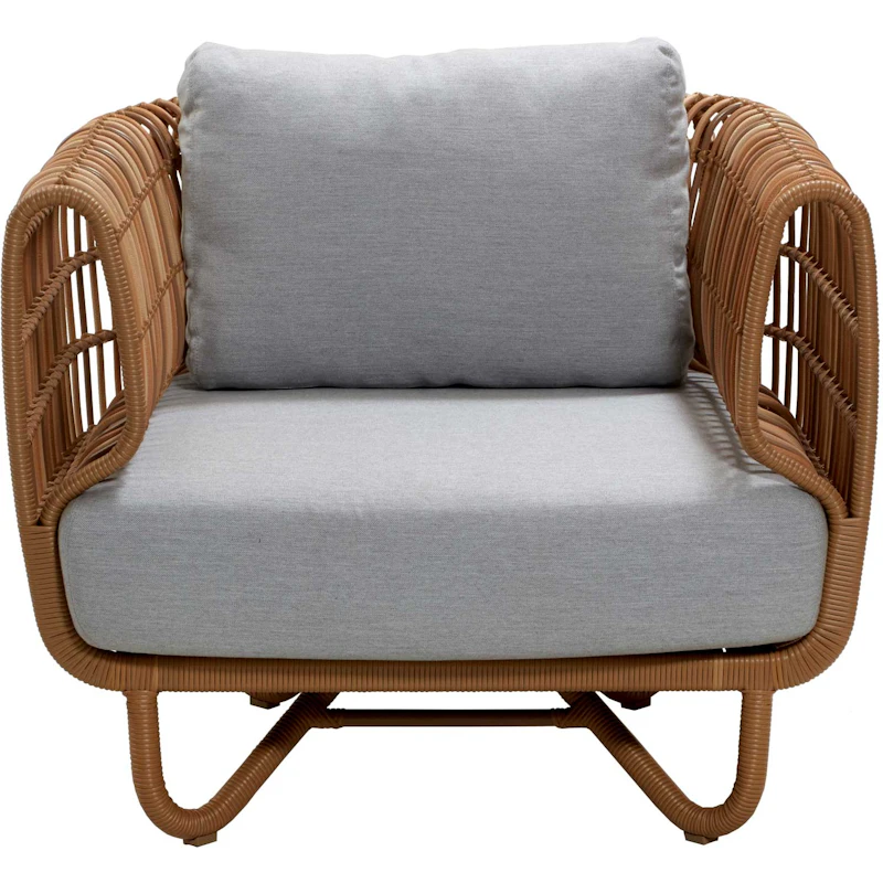 Nest Fåtölj Outdoor, Natur/Ljusgrå