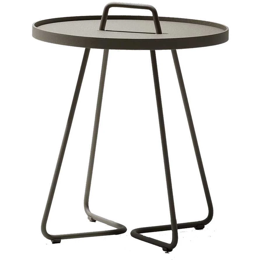 Cane-line On The Move Sidobord Liten Taupe - Sidobord & Sm&aring;bord Aluminium Brun - 5065AT