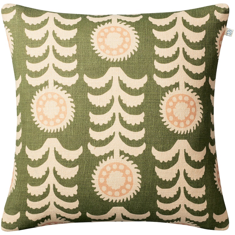 Alok Kuddfodral 50x50 cm, Light Beige / Cactus Green / Rose