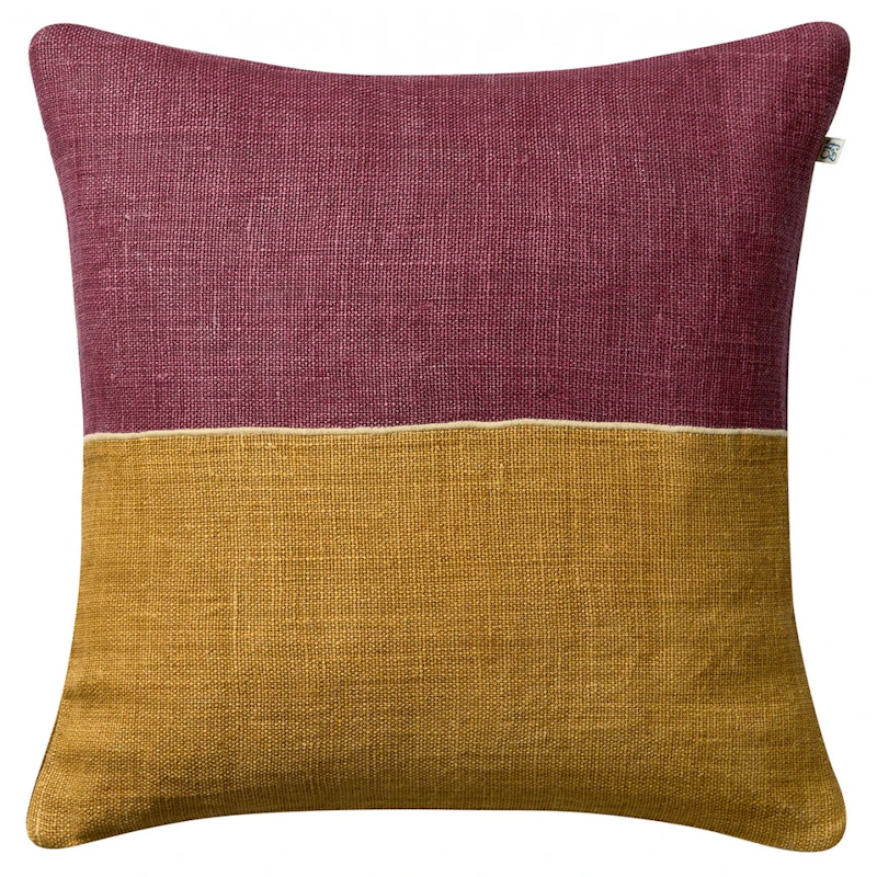 Amol Kuddfodral 50x50 cm, Ruby / Masala Yellow