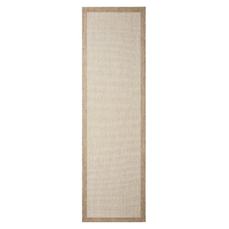 Bahar Utomhusmatta Beige/Off-white, 80x250 cm