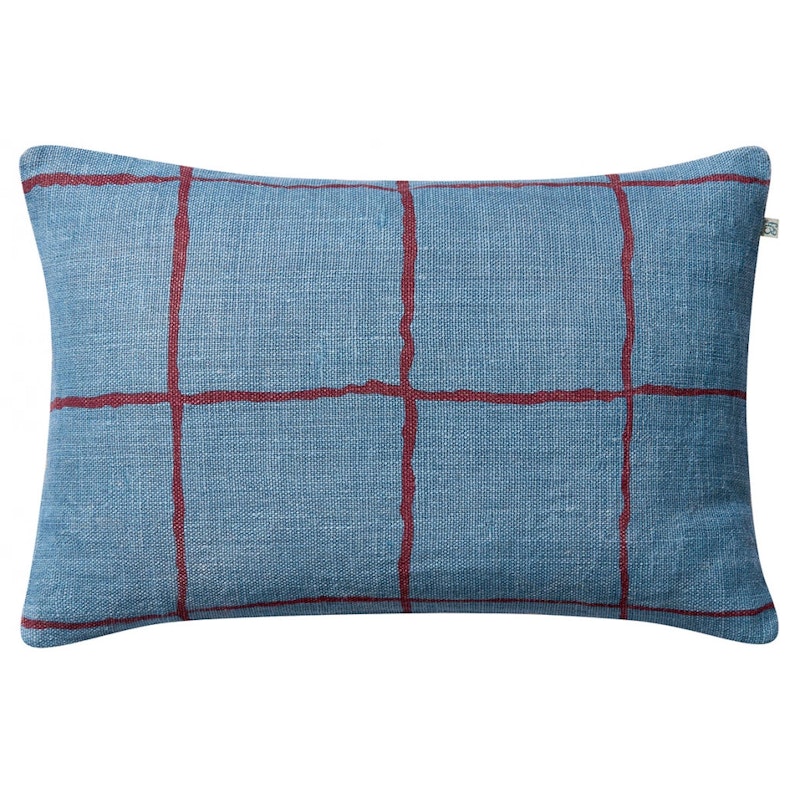 Chakra Kuddfodral 40x60 cm, Dusty Blue / Ruby