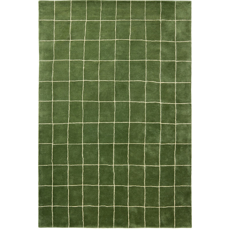 Chakra Rug, Off White Matta 180x270 cm, Cactus Green