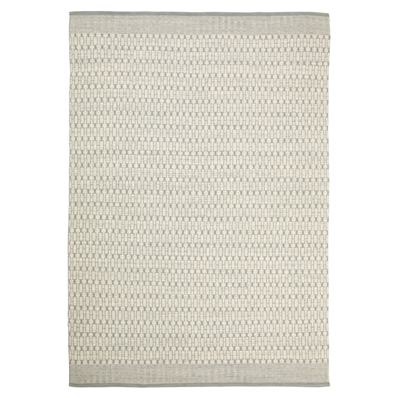 Dhurry Wool Mahi Matta 170x240 cm, Off White/Light Grey