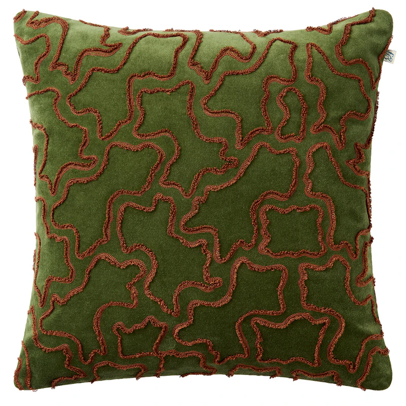Ganga Kuddfodral, Terrakotta / Cactus Green