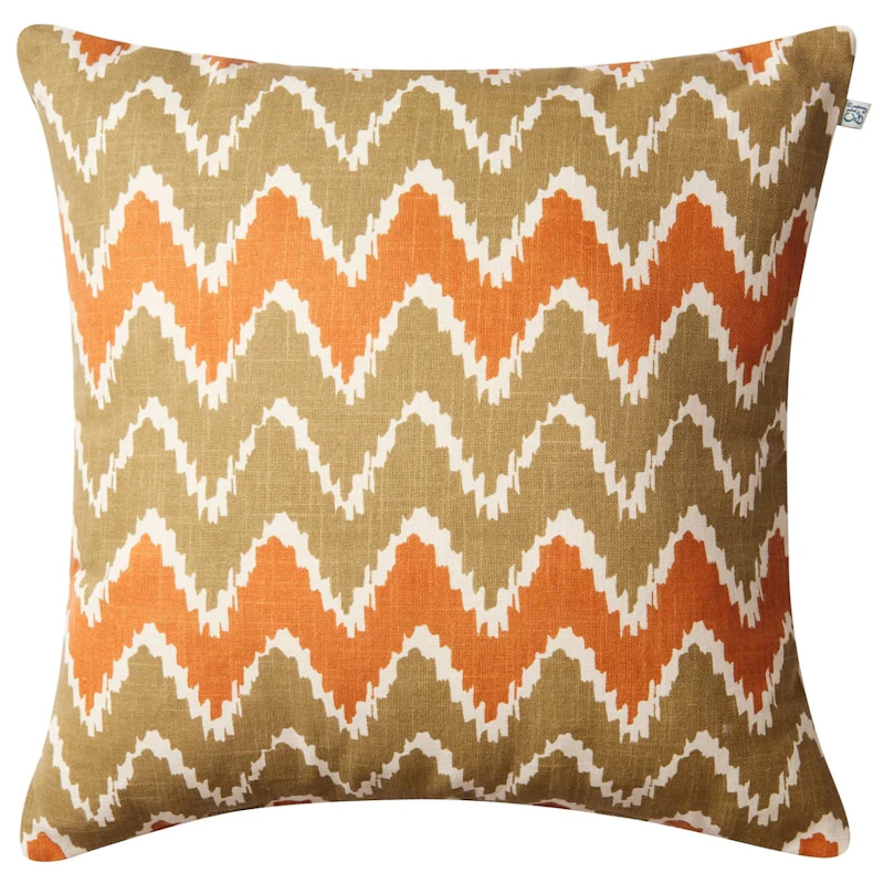 Ikat Bangalore Kudde 50x50 cm, Beige/Apricot Orange