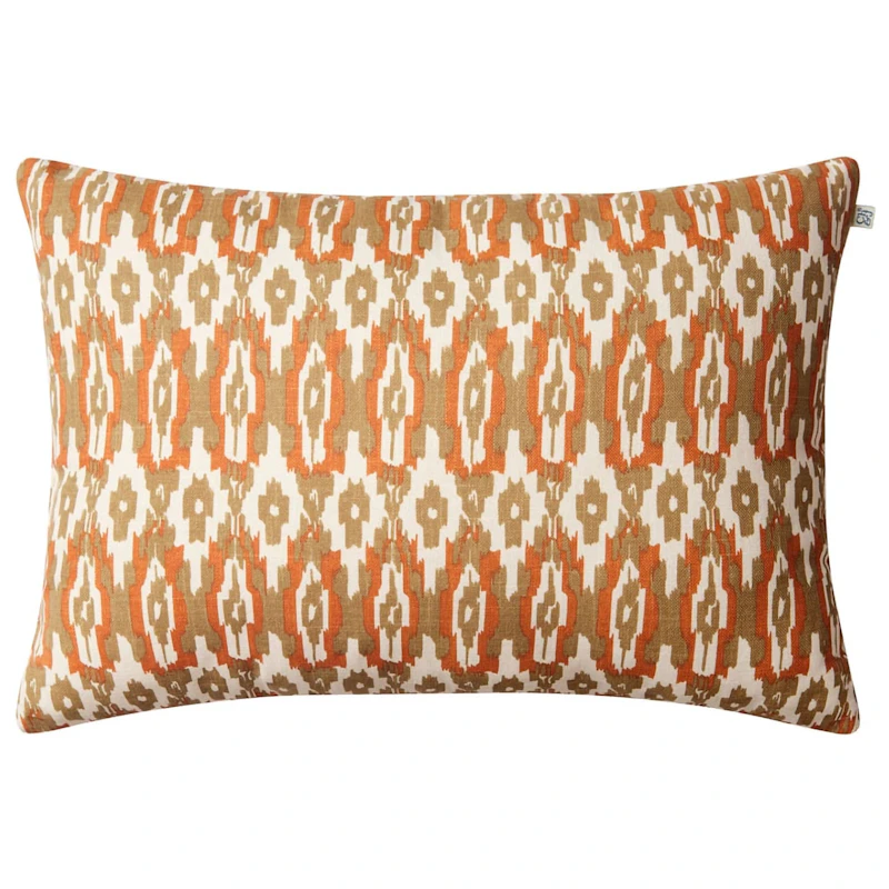 Ikat Delhi Kudde 40x60 cm, Beige/Apricot Orange